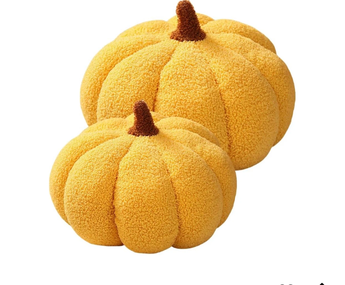 Set of 2 Plush Pumpkin Pillows