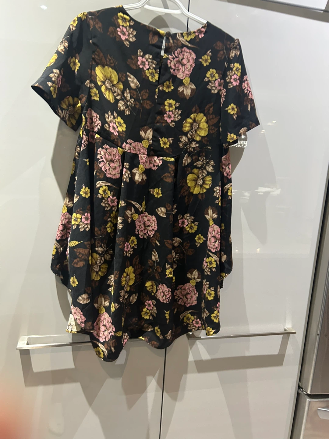Black Floral Print Blouse - photo 3
