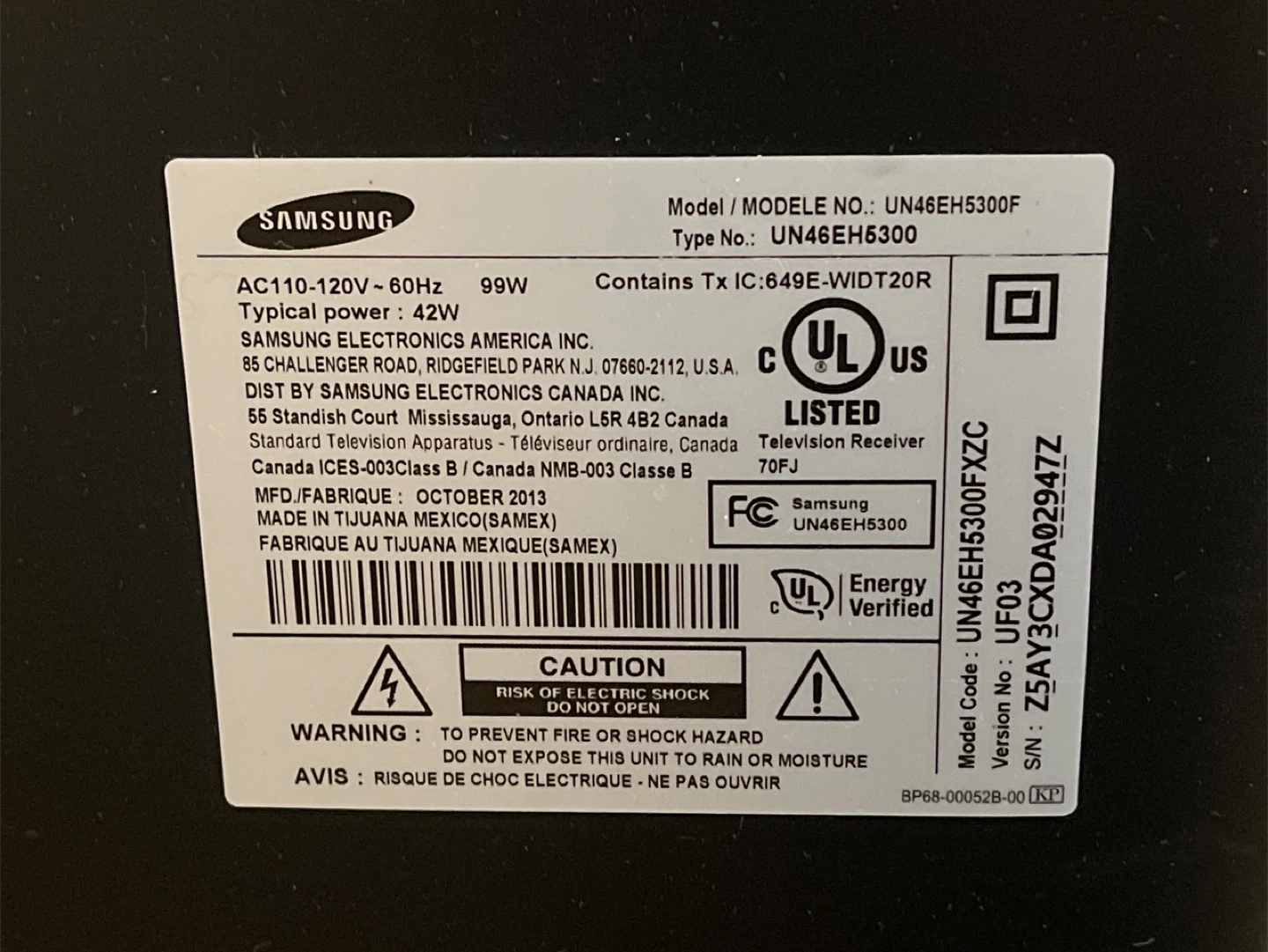 Samsung 46" LED TV - photo 3