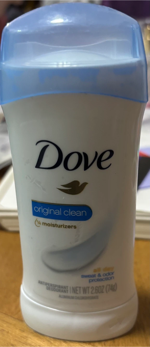 NEW Dove Original Clean Antiperspirant Deodorant Stick - 2.6oz