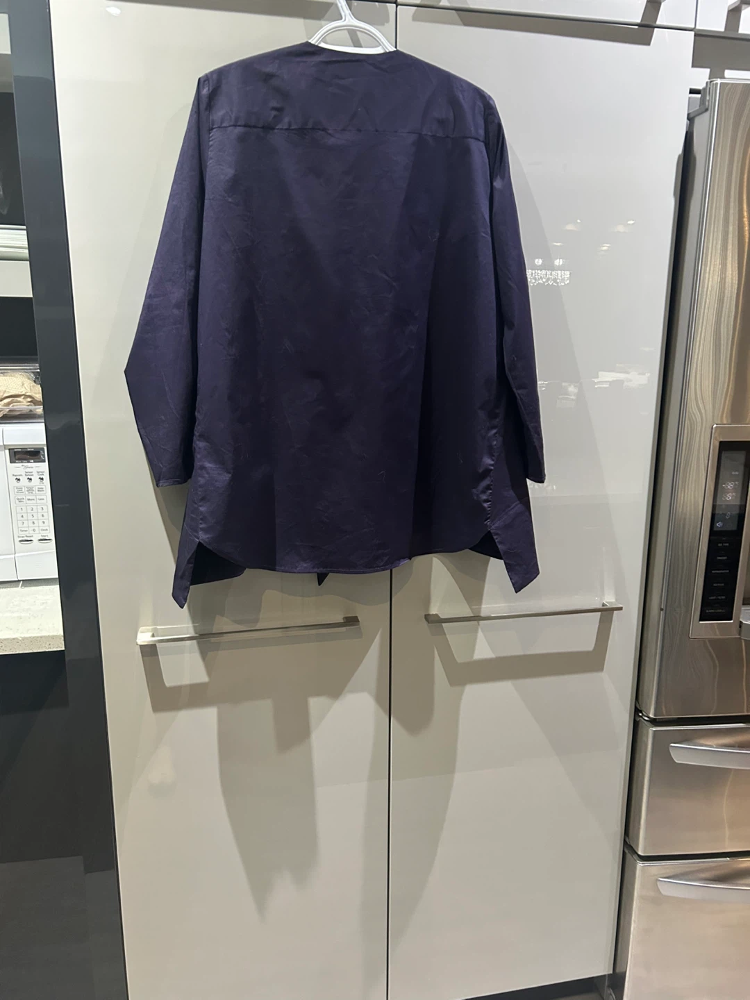 Lace-Up Cotton Blend Blouse - photo 5