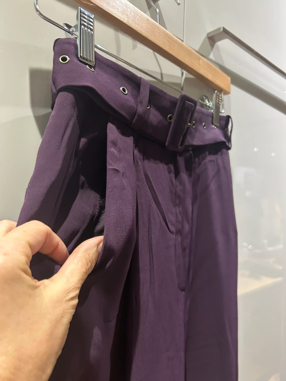 Massimo Dutti Deep Purple Trousers - photo 3