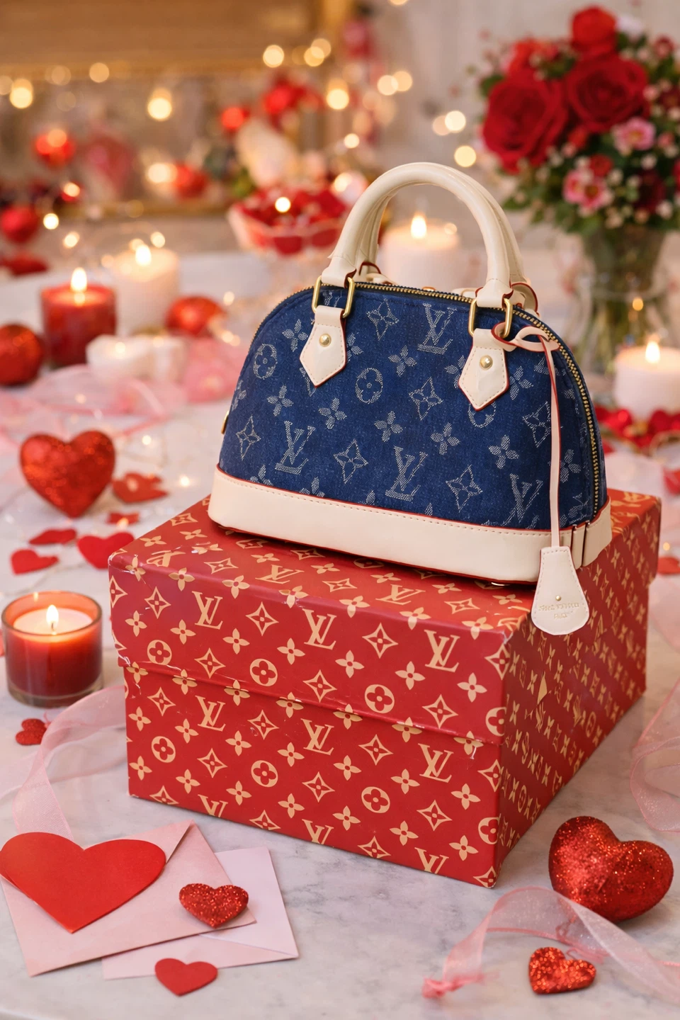 Louis Vuitton Denim Mini Speedy Bag - photo 3