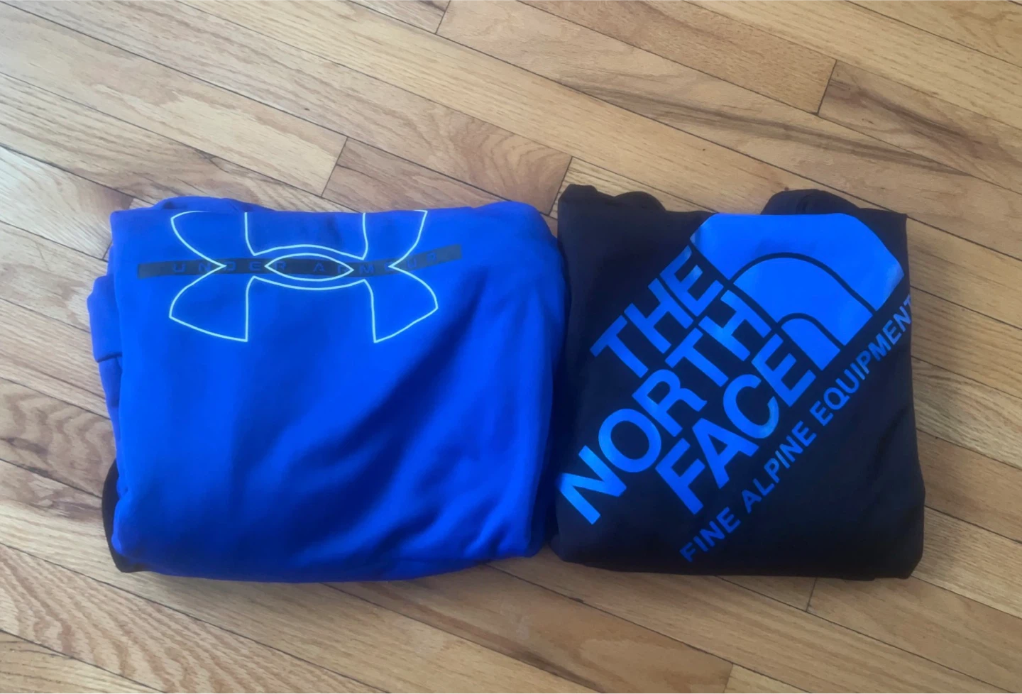 The North Face and Under Armour Hoodies