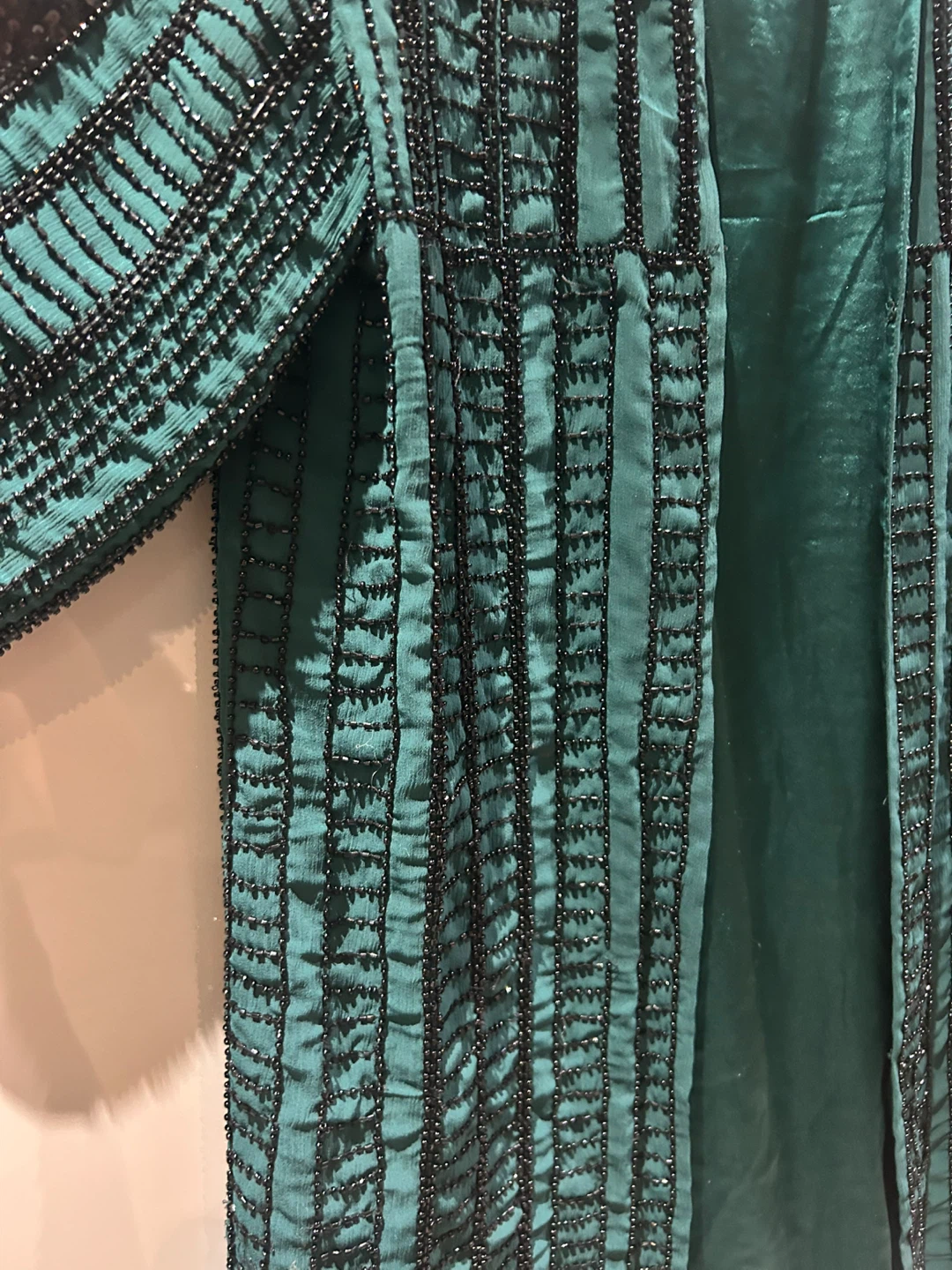 H&M Green Beaded Kimono Jacket - photo 3