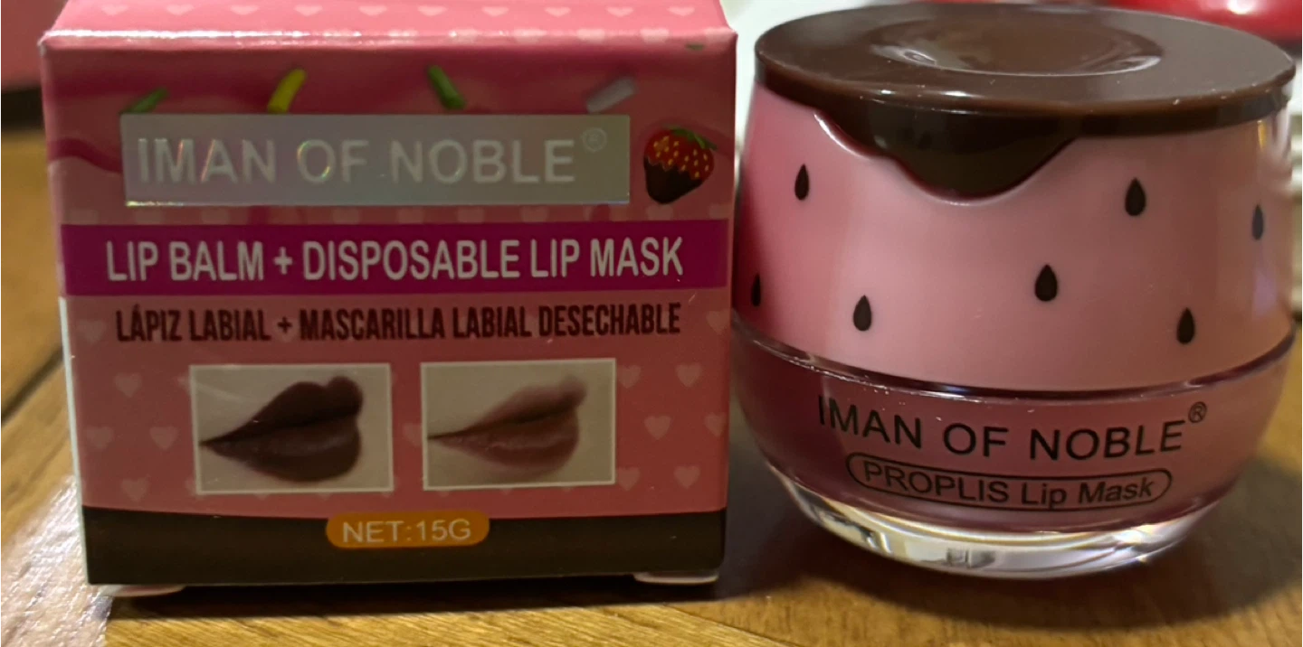 NEW-IMAN OF NOBLE Proplis Lip Mask + Disposable Lip Balm 15g