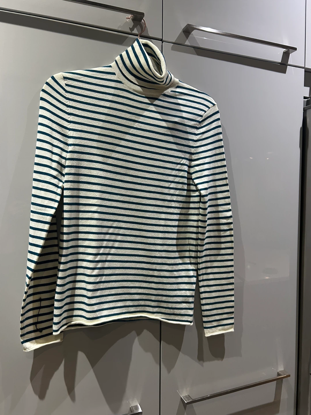 ZARA Striped Turtleneck Sweater
