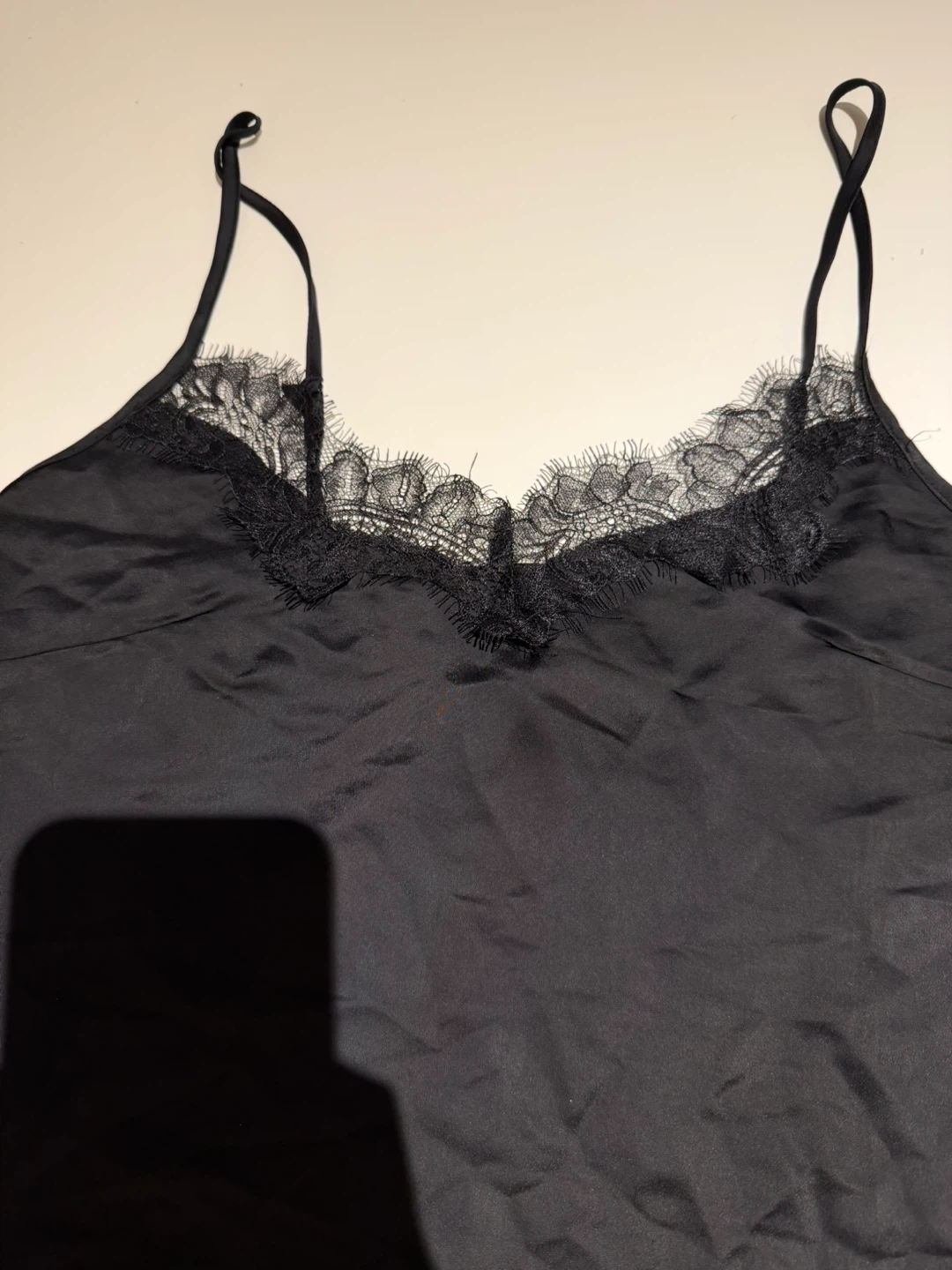 H&M Black Lace Trim Cami - XS - photo 2
