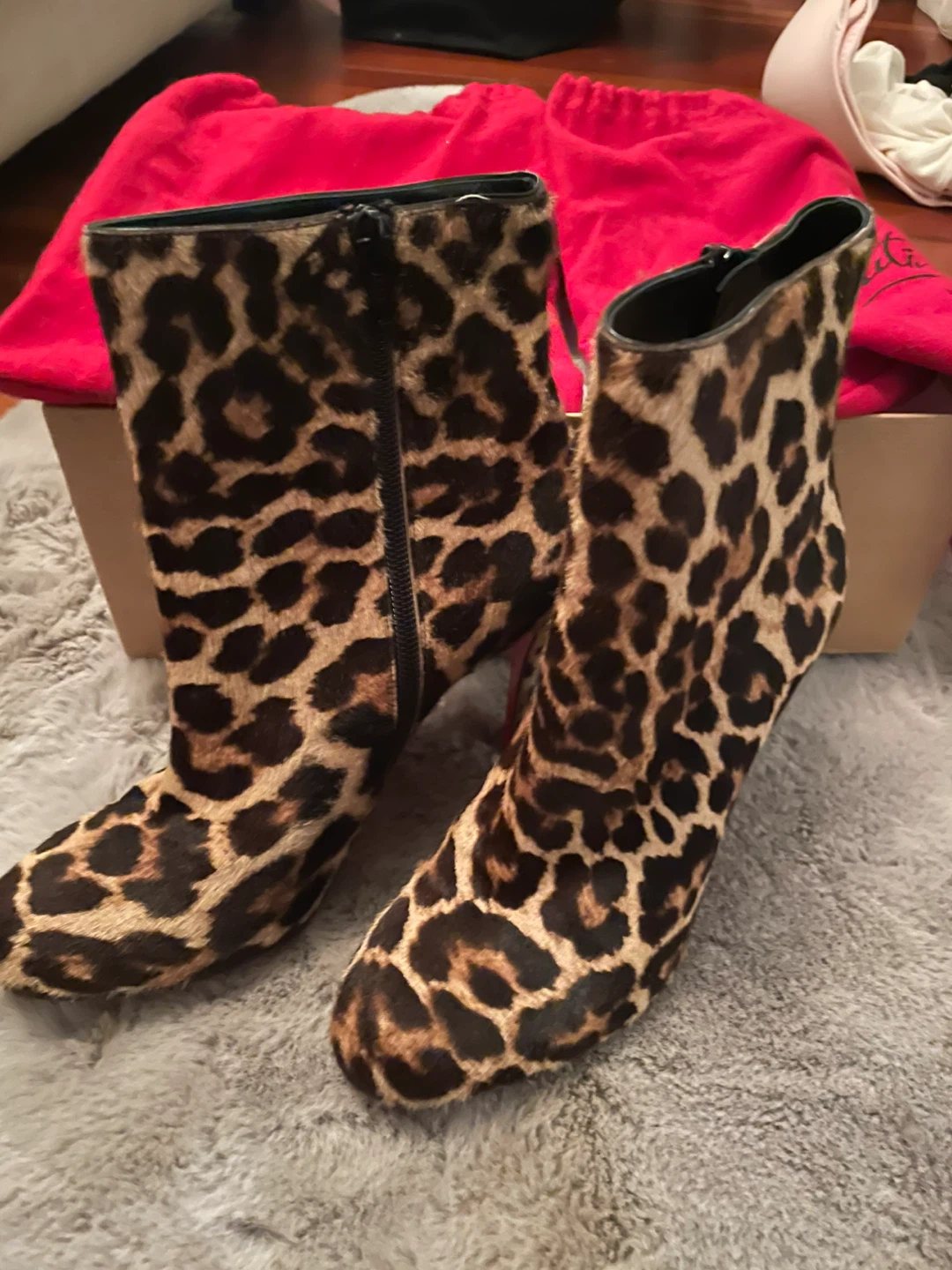 Christian Louboutin Leopard Print Ankle Boots - photo 5