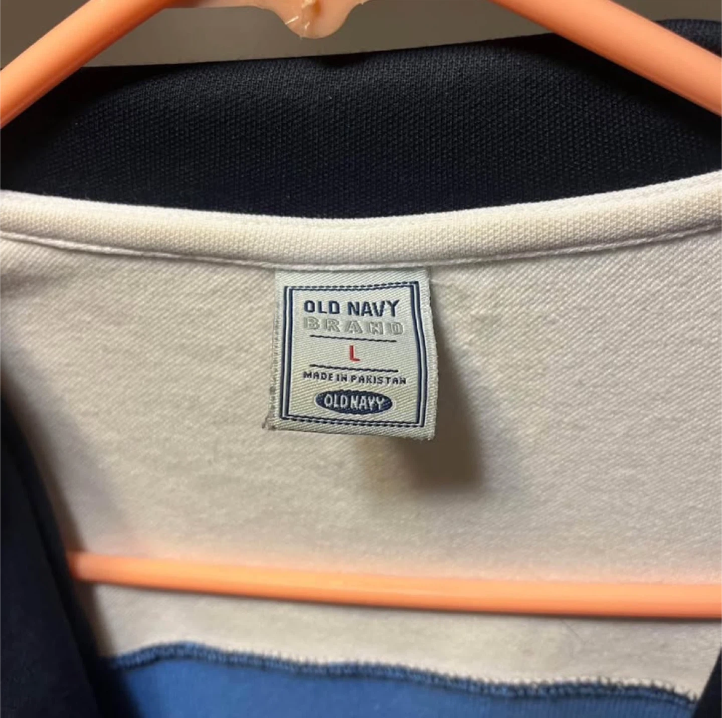 Old Navy Track Jacket - Blue/White - Size L - photo 4