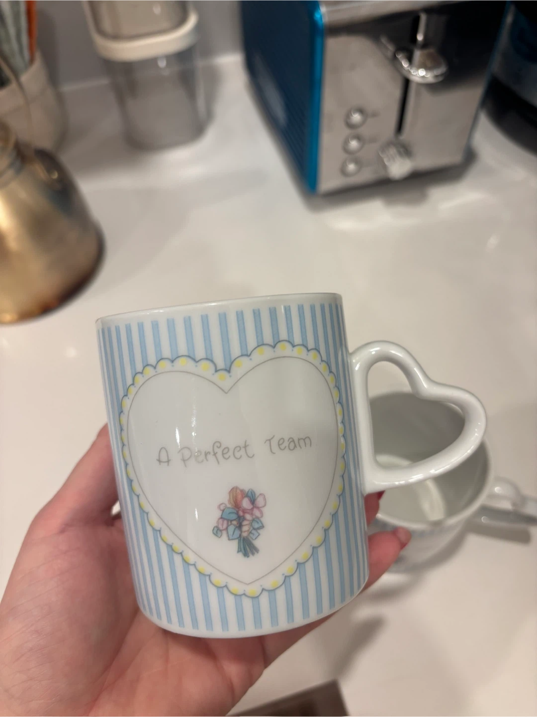 Vintage Precious Moments "A Perfect Team" Mug Set - photo 5