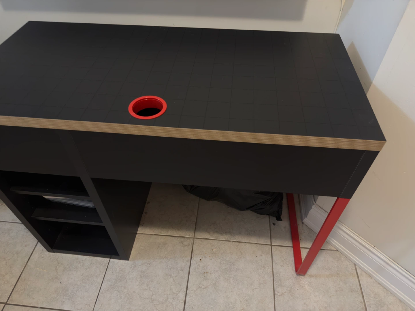 Like New IKEA MICKE Desk – Black/Brown – Assembled, Never Used