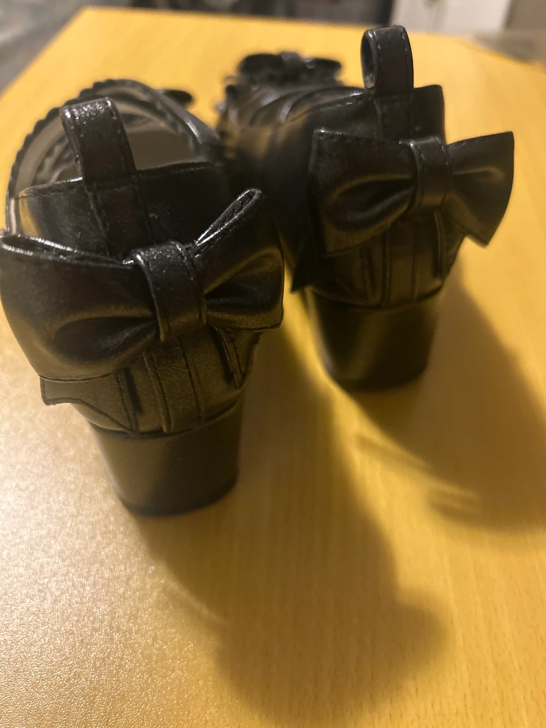 Black Mary Jane Shoes with Bows - Size 37 - photo 2