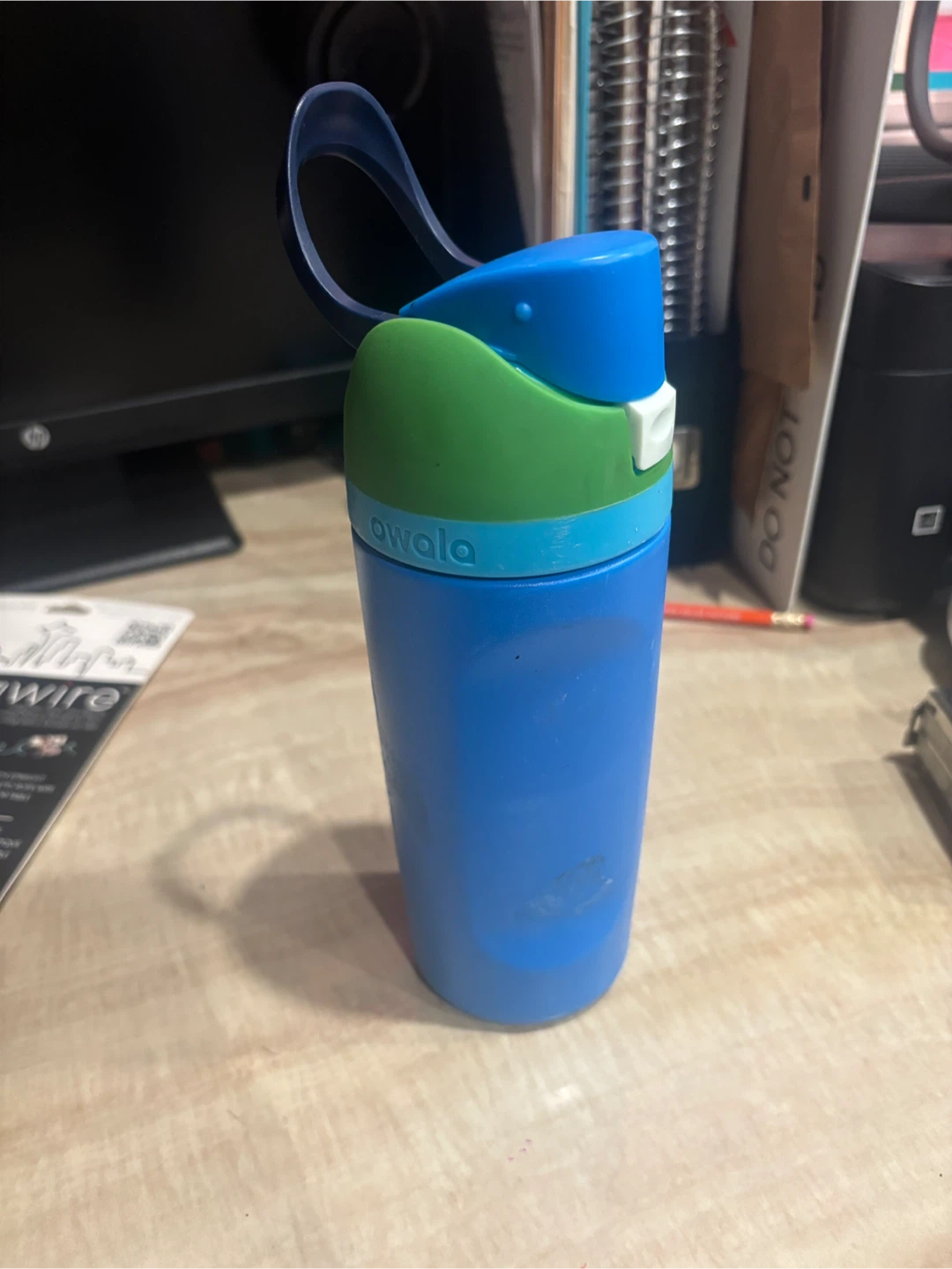 Owala Water Bottle - Blue/Green 16oz 🏆