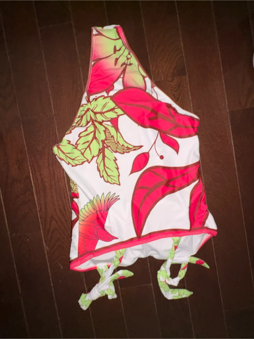 Women's two Piece Swimsuit & Cover-Up Set - Tropical Bird Print - photo 2
