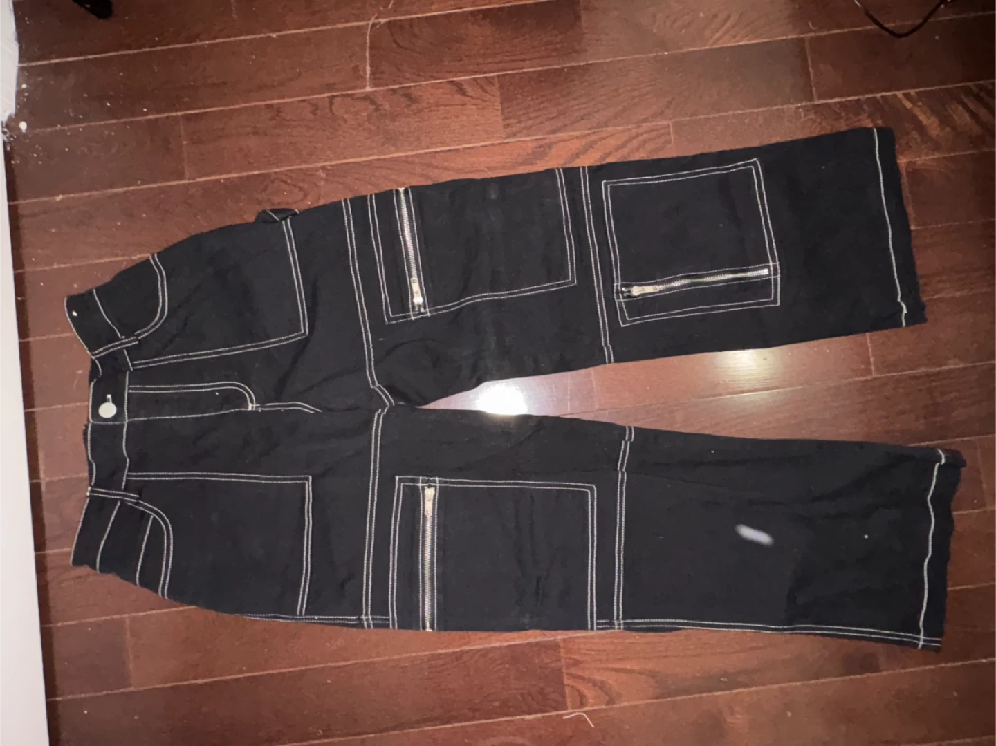 Faded Rose Essentials Black Cargo Pants Size M