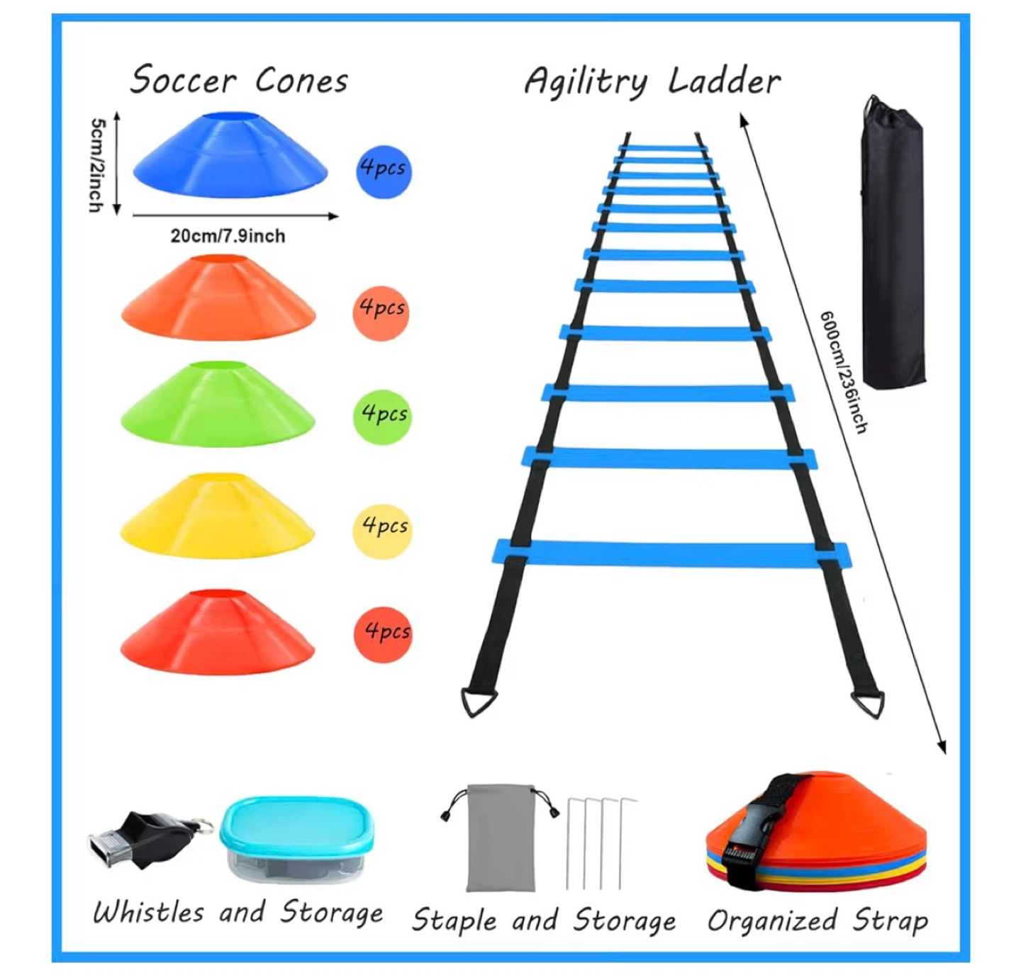 Soccer Training Set with Balls and Cones - photo 2