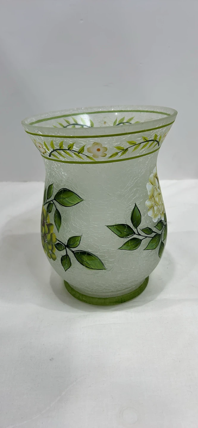 Decorative Glass Vase with Hydrangea Design - photo 3