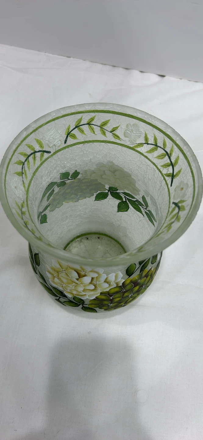Decorative Glass Vase with Hydrangea Design - photo 4