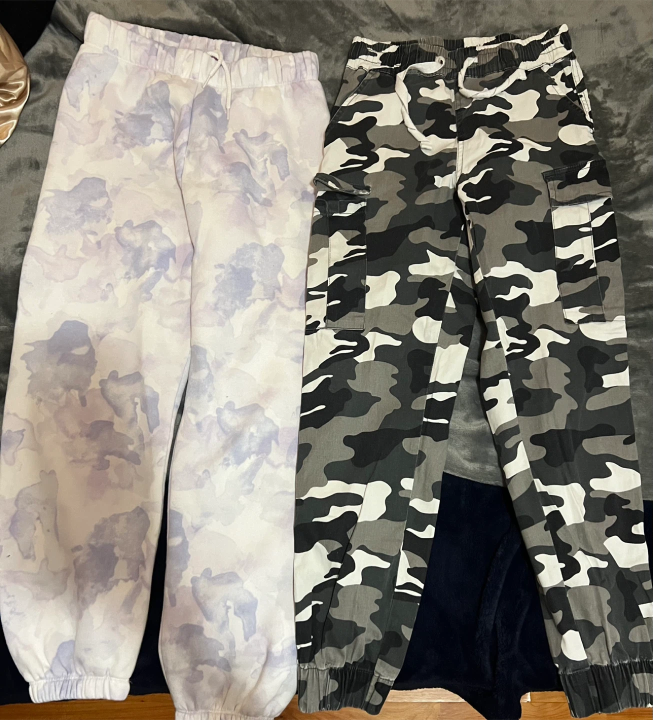 2 Pairs of Joggers - Tie-dye & Camo