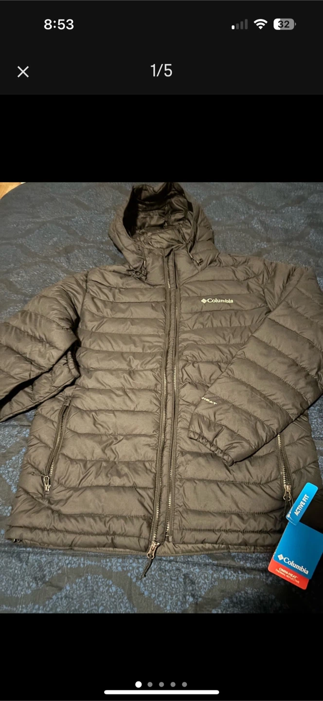 Columbia Men's Hooded Puffer Jacket - Size M