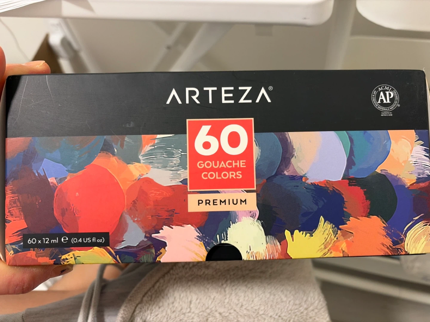 Arteza 60 Colors Premium Gouache Paint Set