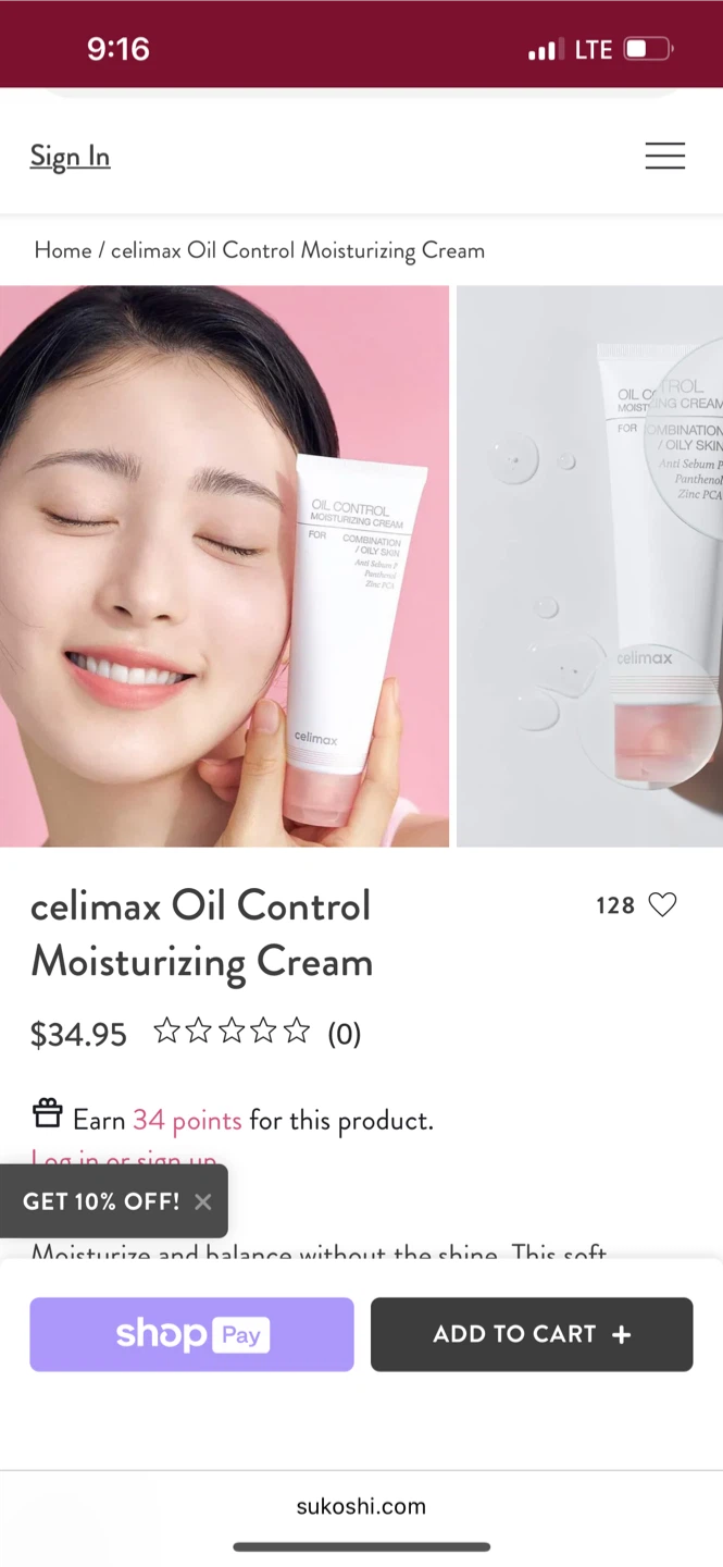celimax Oil Control Moisturizing Cream - photo 2