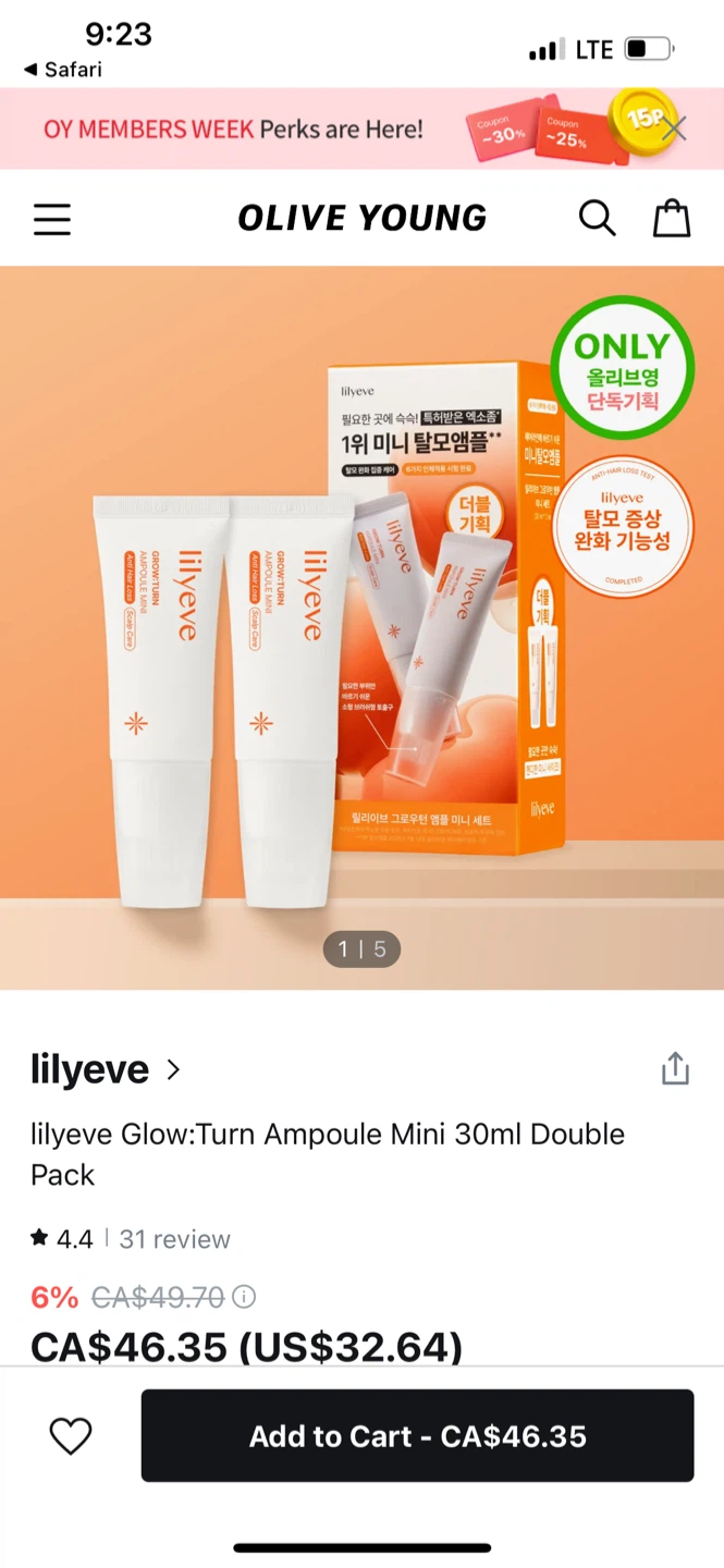 lilyeve Glow:Turn Ampoule 30ml (thinning hair) - photo 3