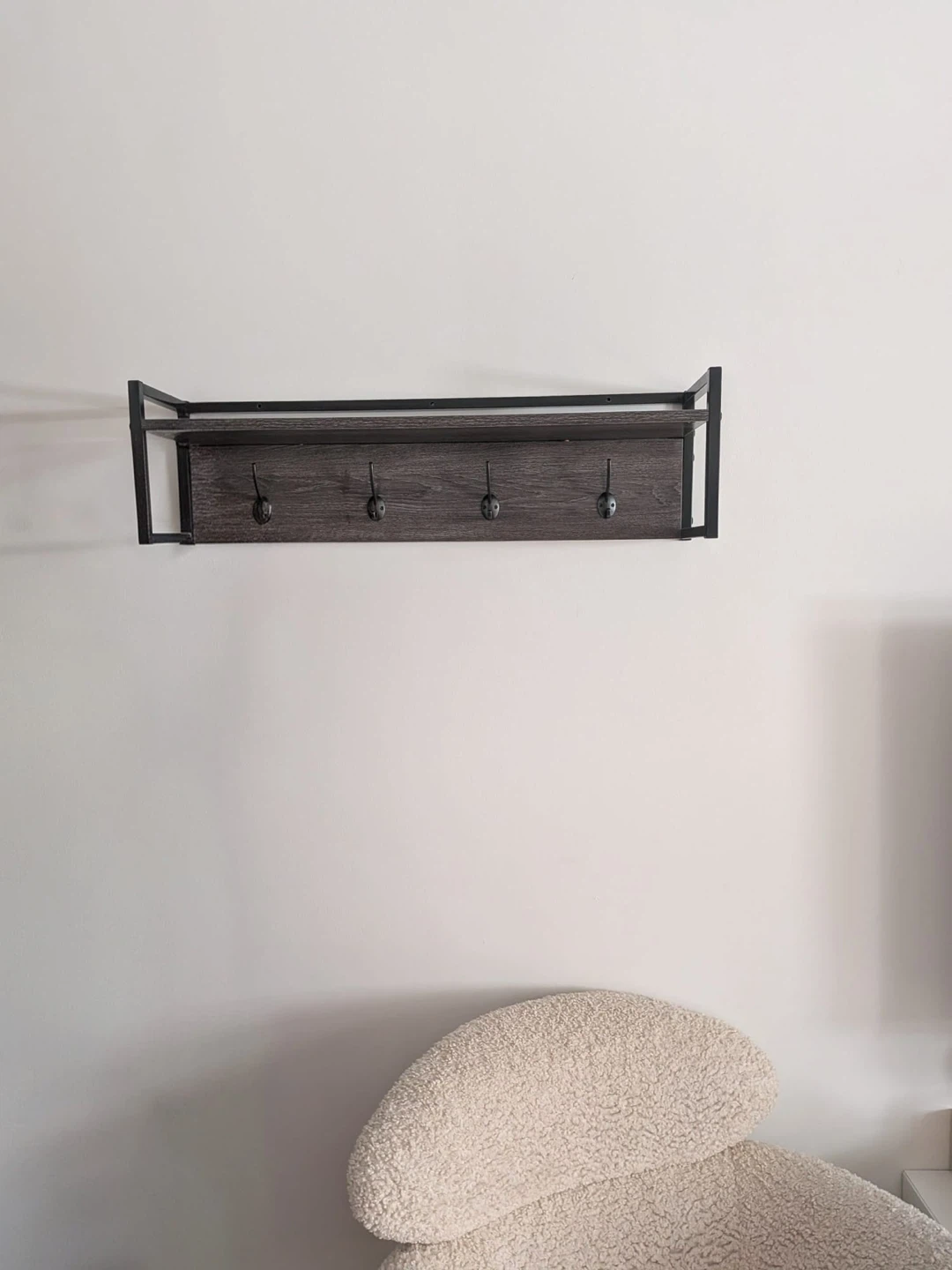 Wall Mounted Coat Rack Shelf