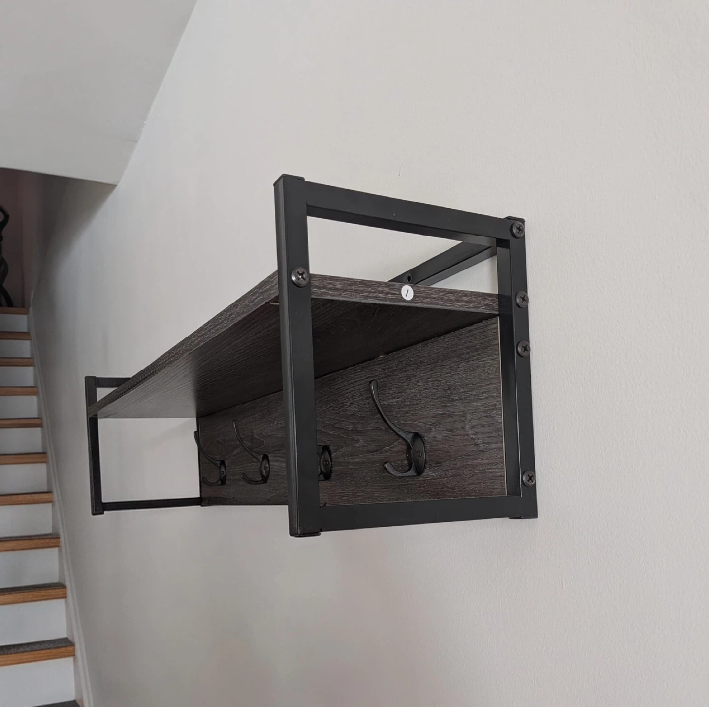 Wall Mounted Coat Rack Shelf - photo 2