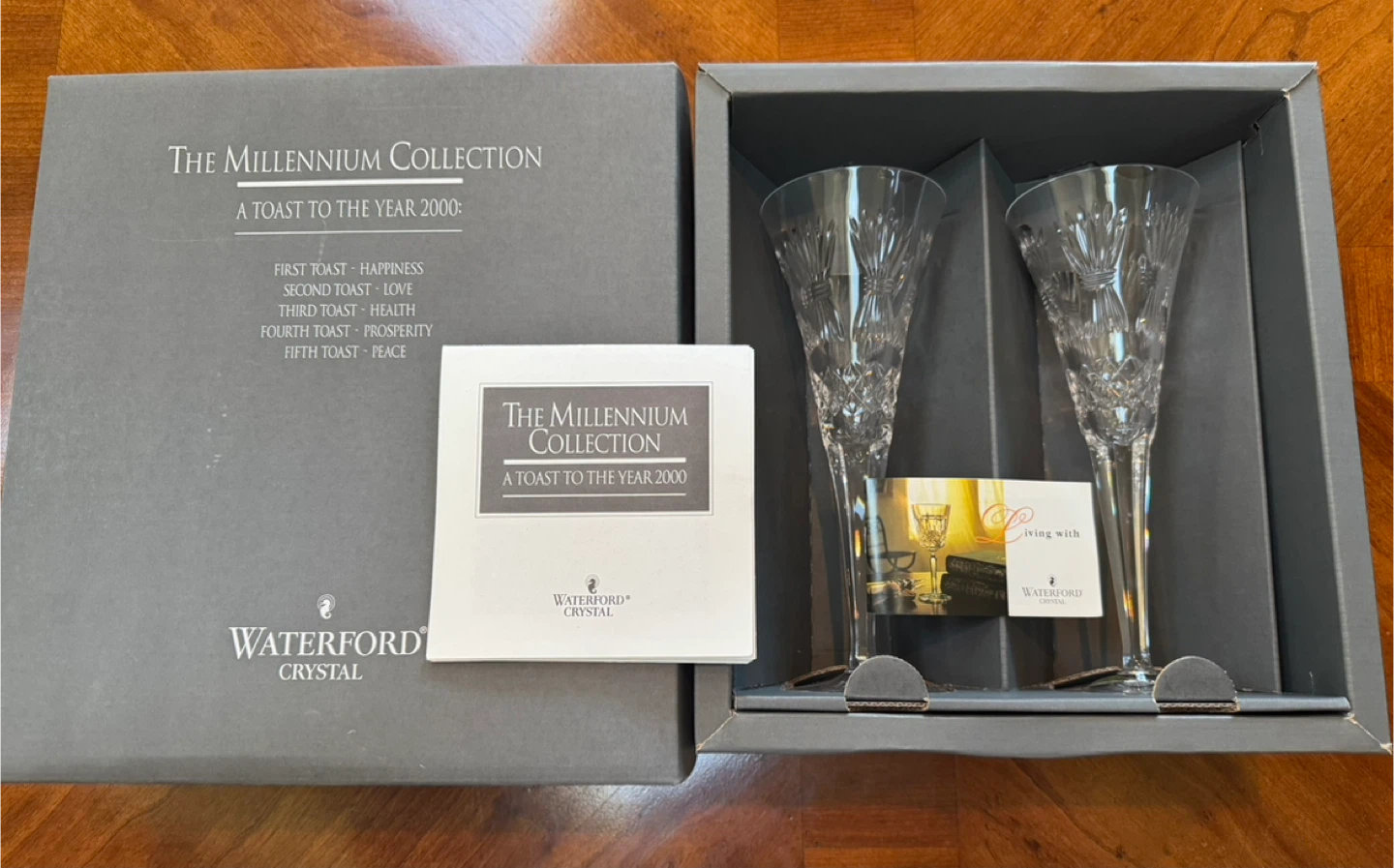 Waterford Crystal The Millennium Collection” Prosperity Flutes