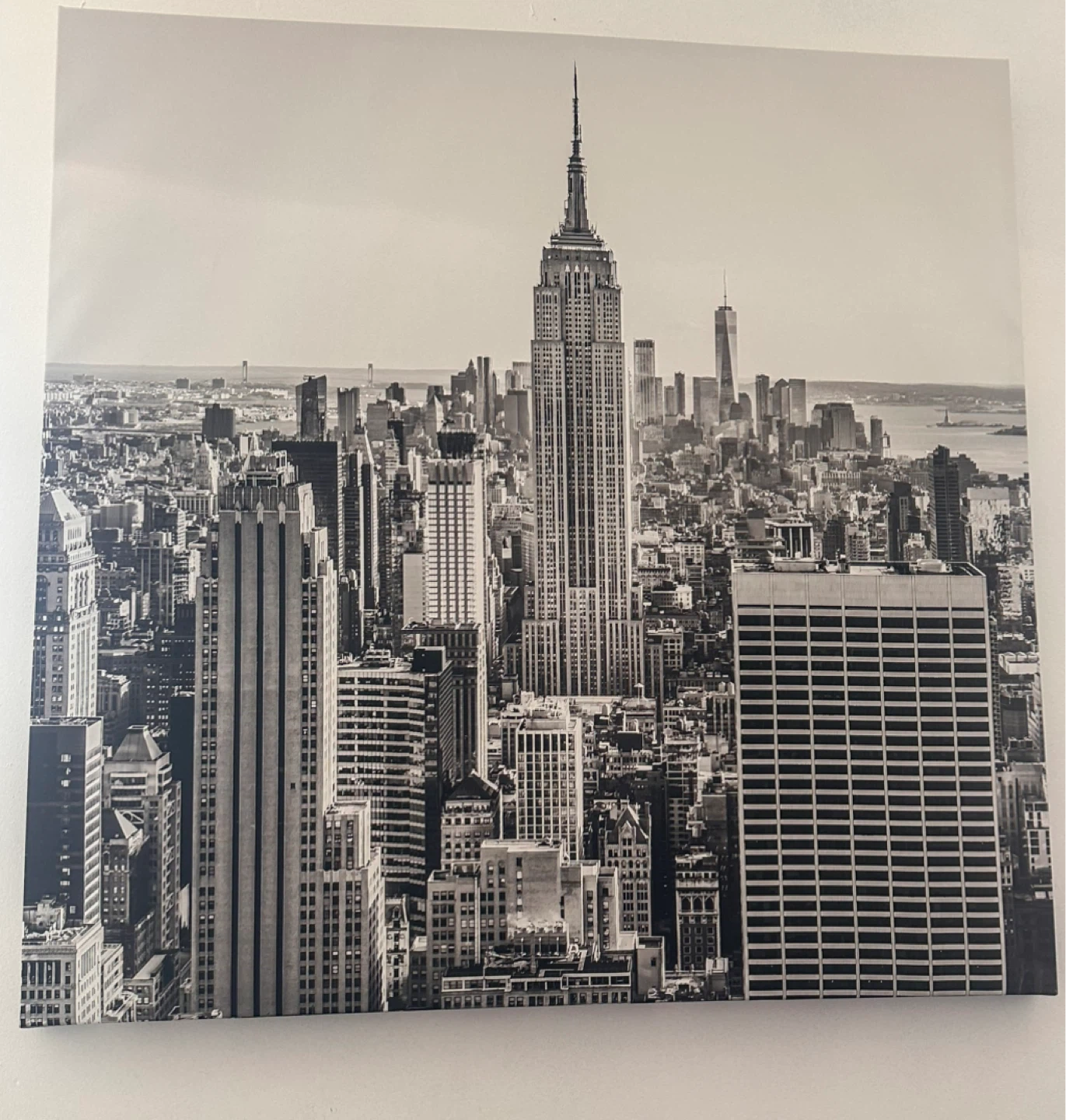 Black and White New York City Skyline Canvas Print