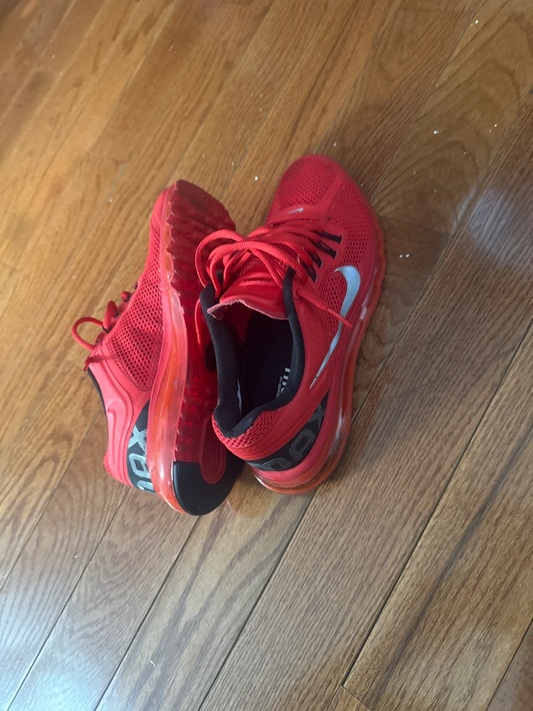 Nike Air Max Red Running Shoes - photo 4