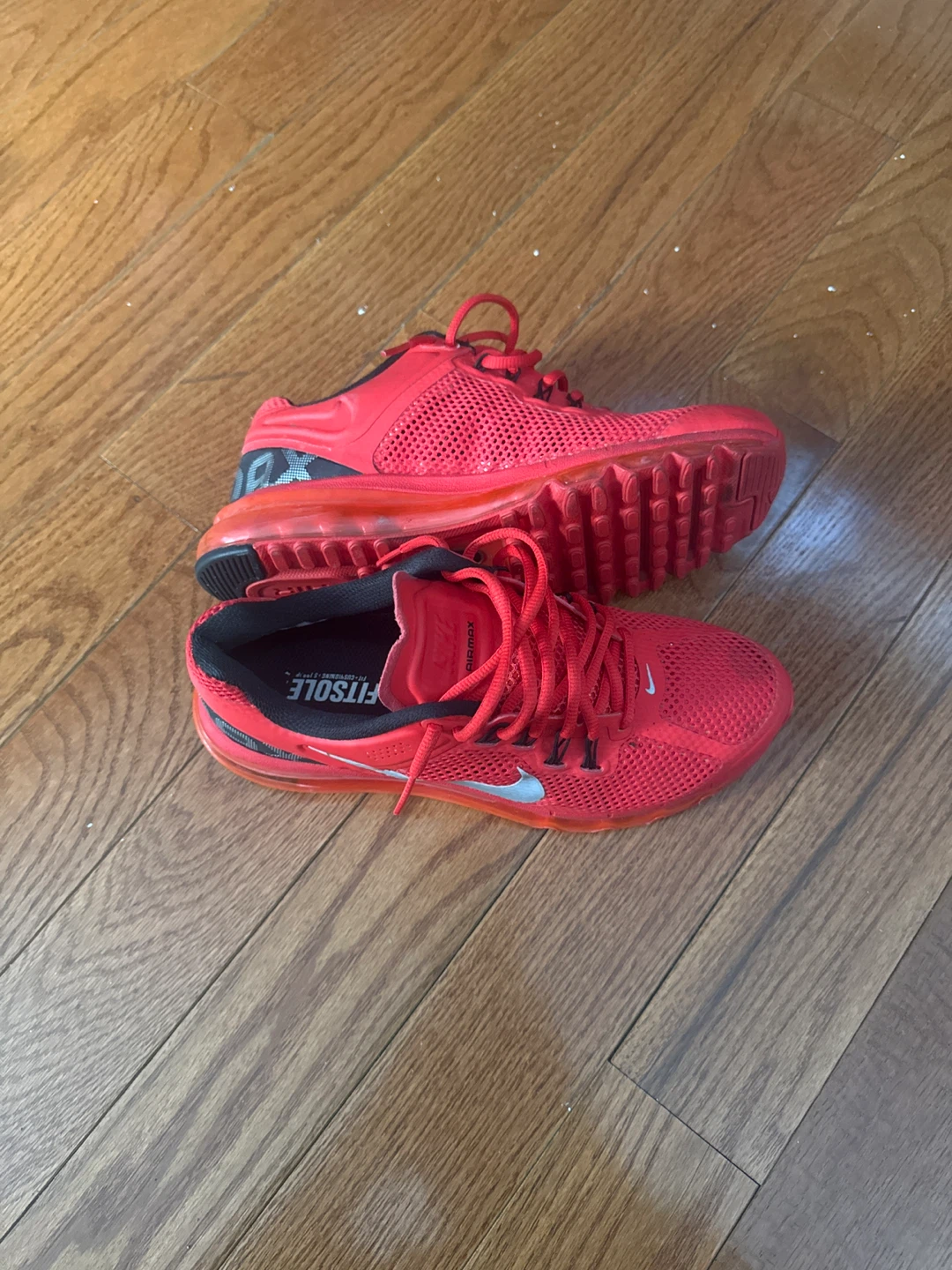 Nike Air Max Red Running Shoes - photo 2