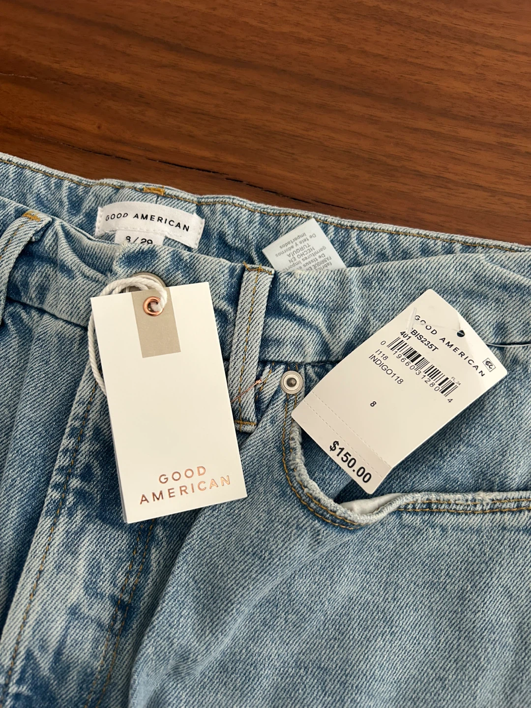 Good American Good Boy Jeans Size 8