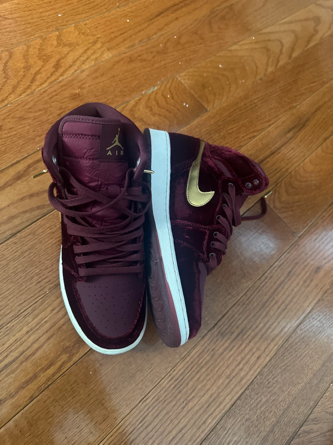 Nike Air Jordan 1 Velvet High Top Sneakers - photo 2
