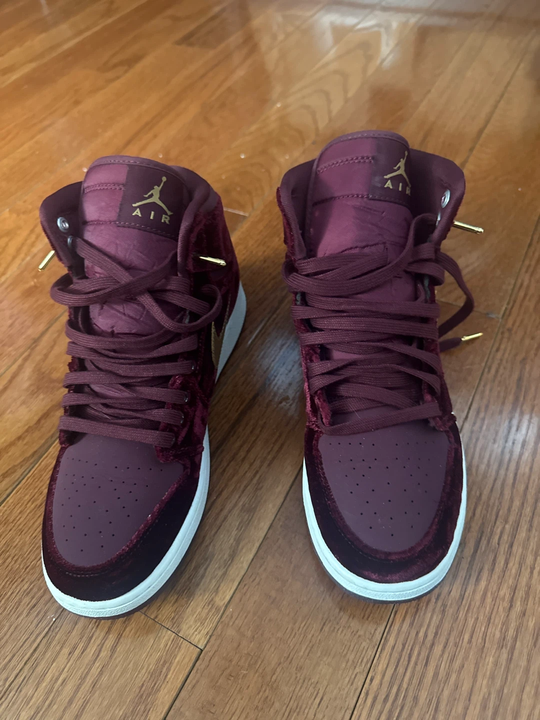 Nike Air Jordan 1 Velvet High Top Sneakers