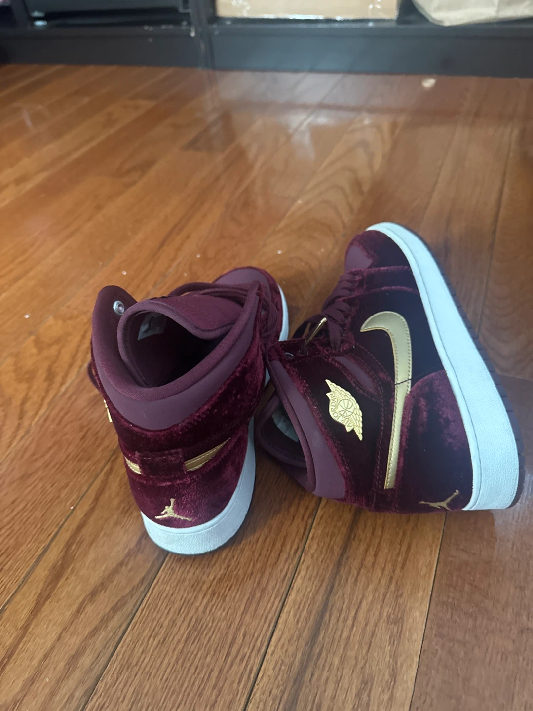 Nike Air Jordan 1 Velvet High Top Sneakers - photo 4