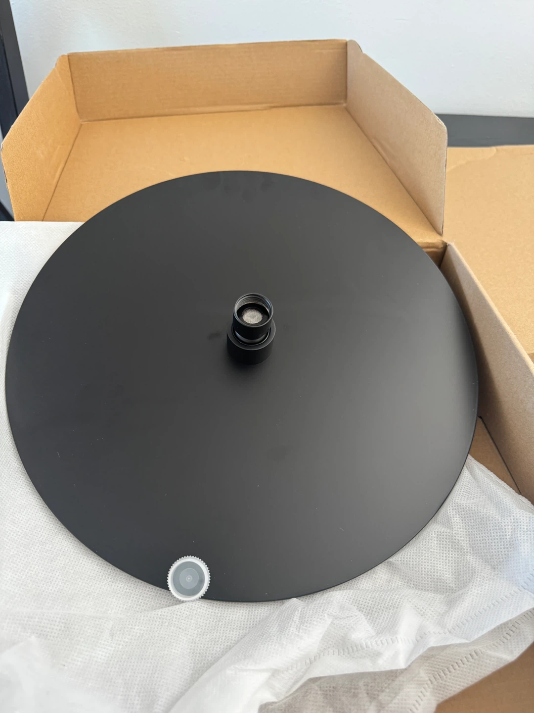 12" Round Rain Shower Head - Black - photo 2