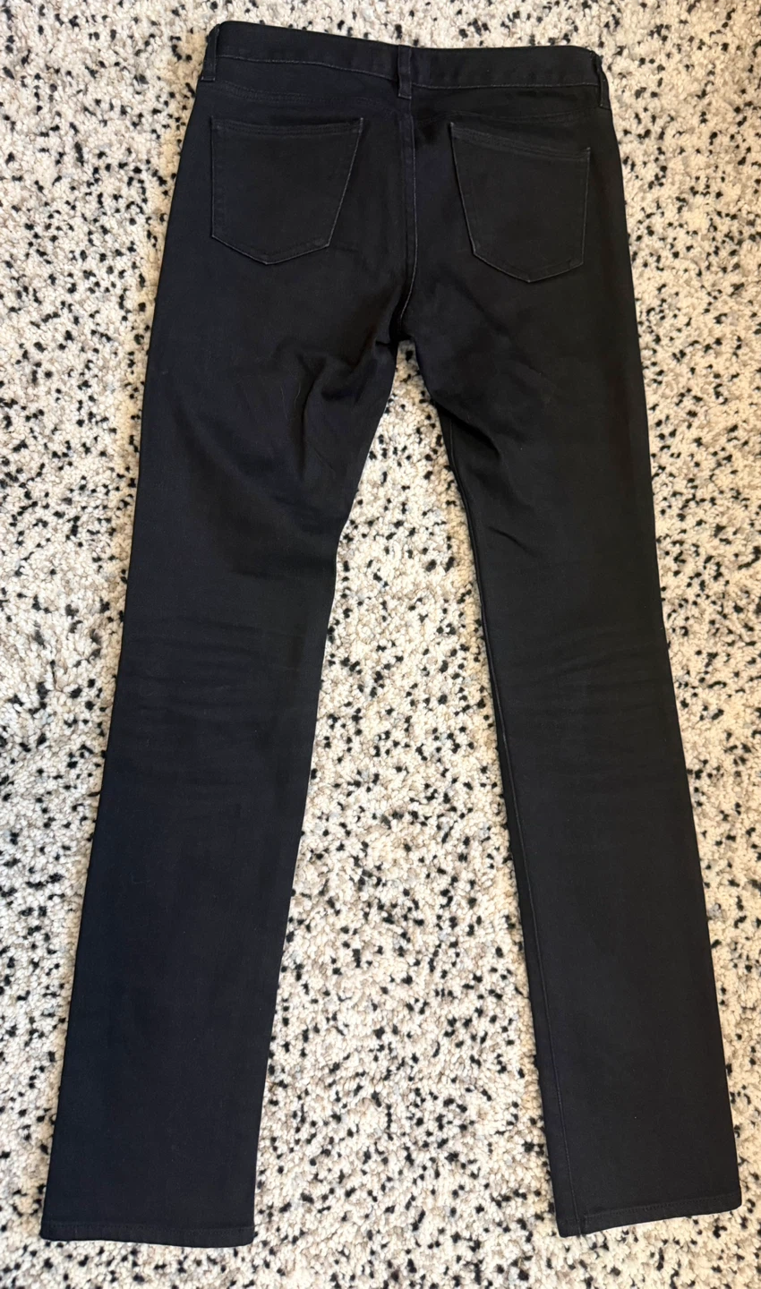 UNIQLO HEATTECH Women’s Black Skinny Straight Jeans Size 24 - photo 2