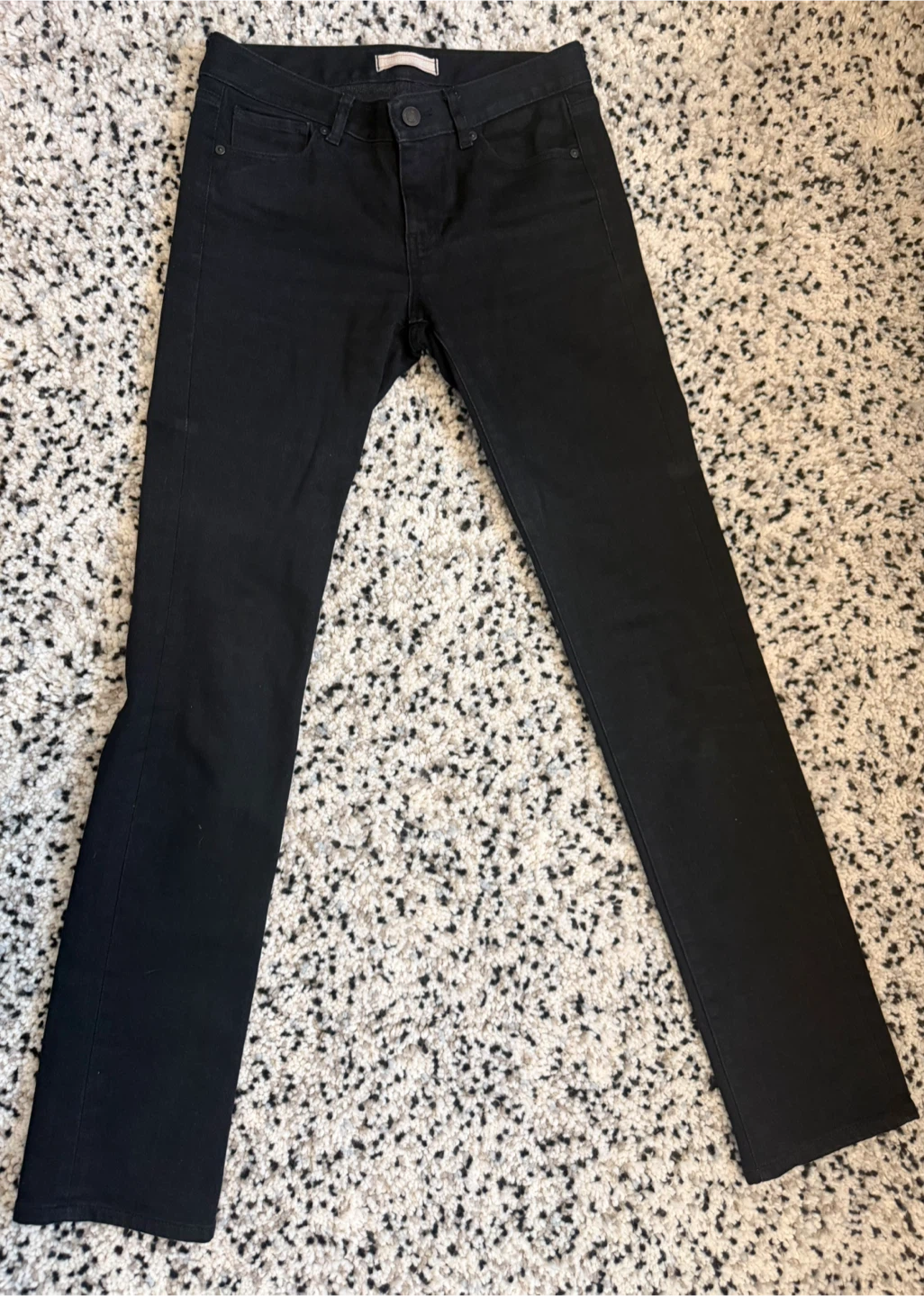 UNIQLO HEATTECH Women’s Black Skinny Straight Jeans Size 24