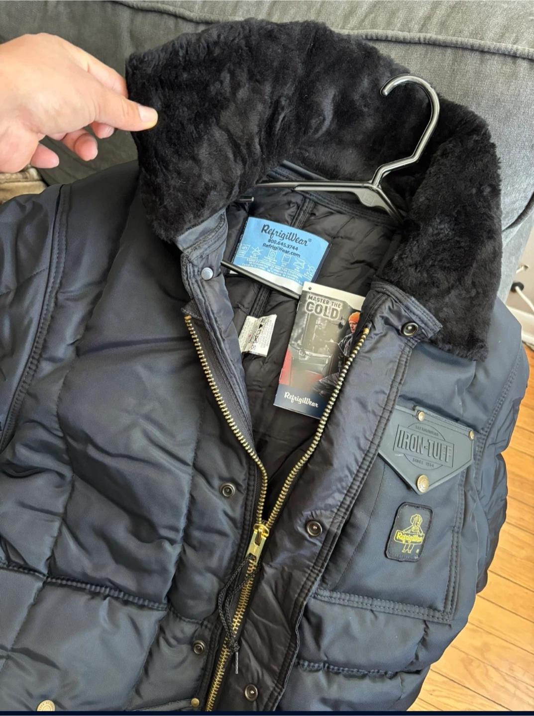 RefrigiWear Iron-Tuff Black Puffer Snow Suit - photo 2