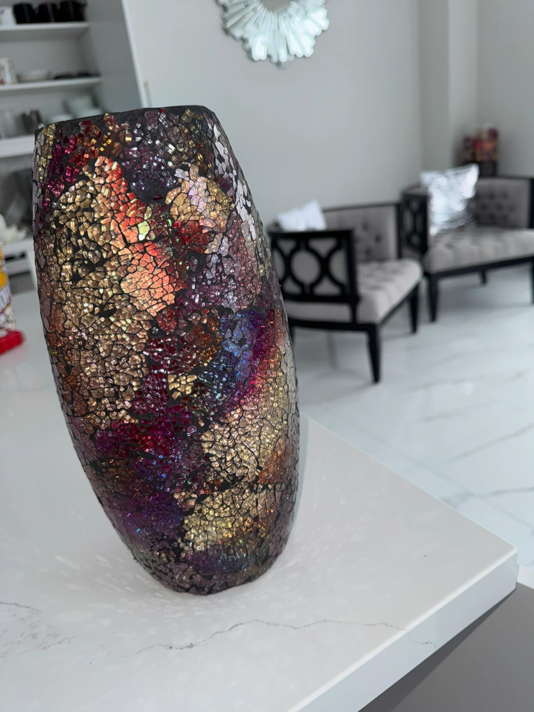 Mosaic Glass Vase - Small