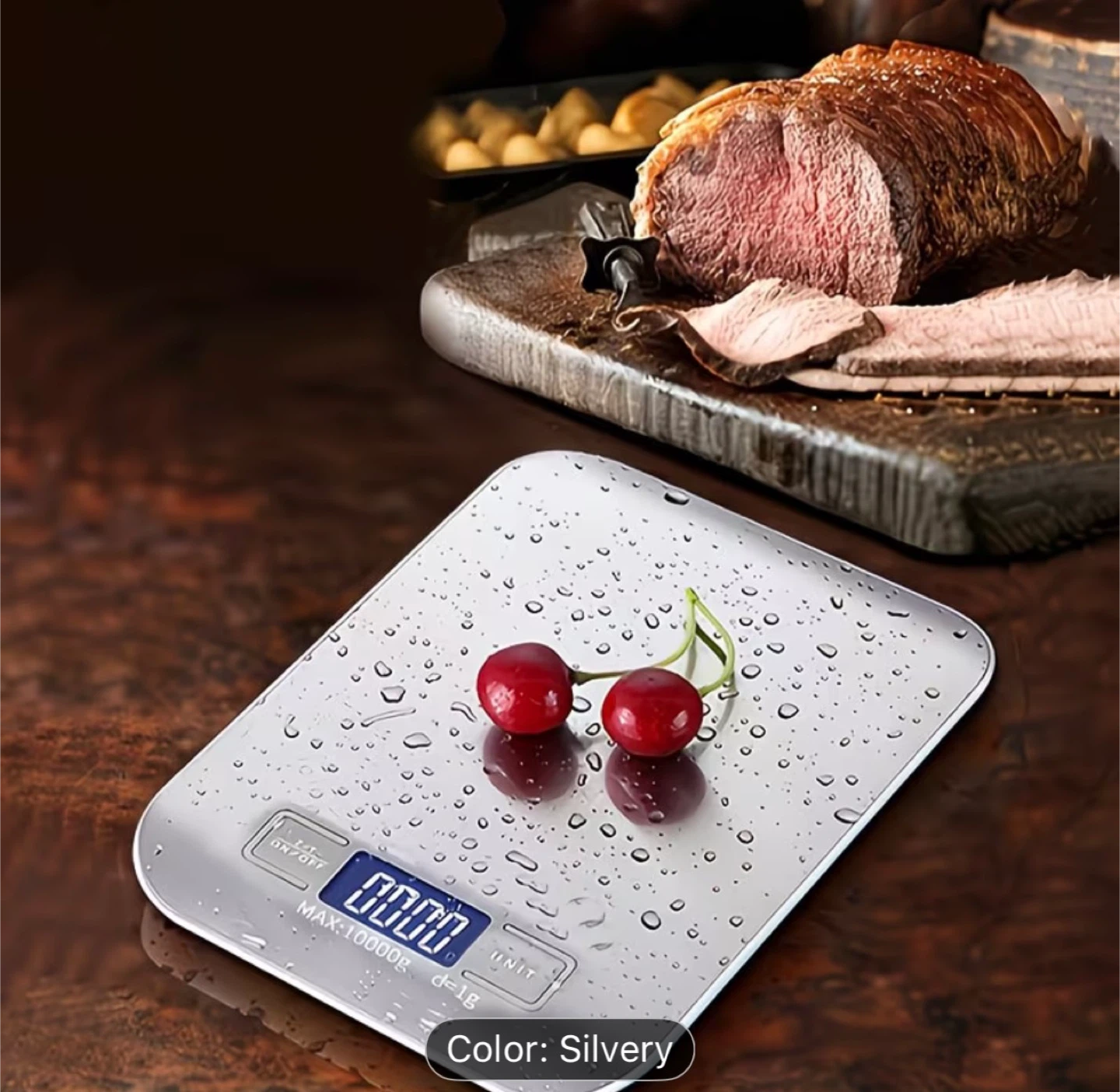 Ultra-Slim Digital Food Scale - Silvery - photo 5