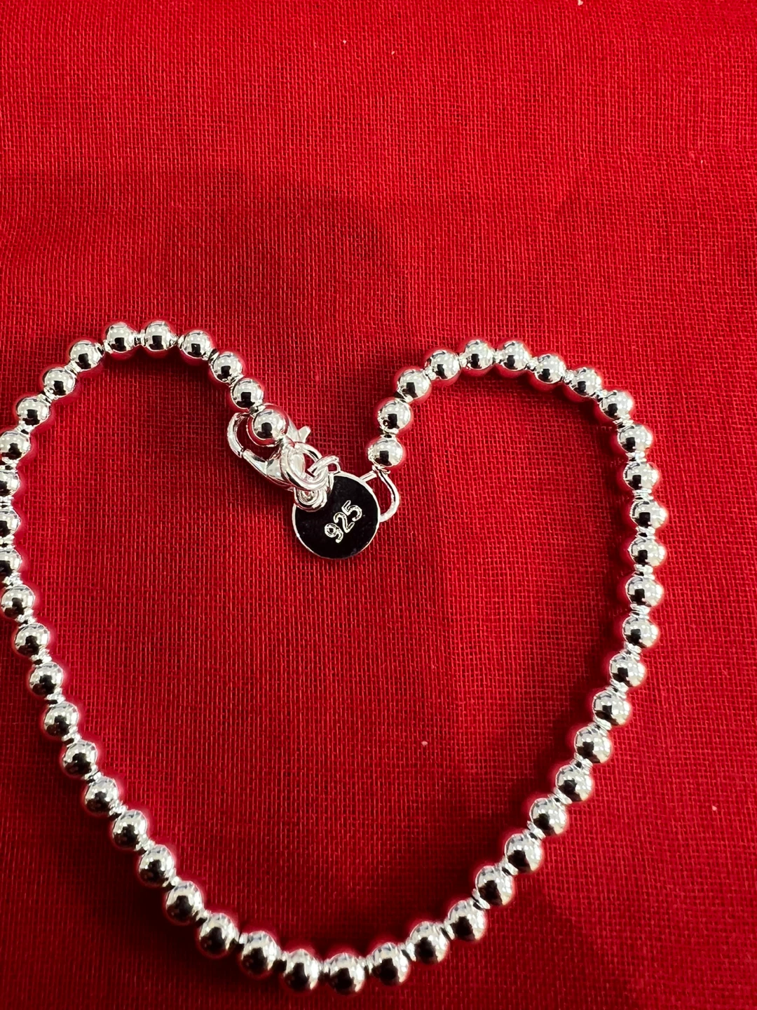 925 Sterling Silver Beaded Bracelet - photo 2