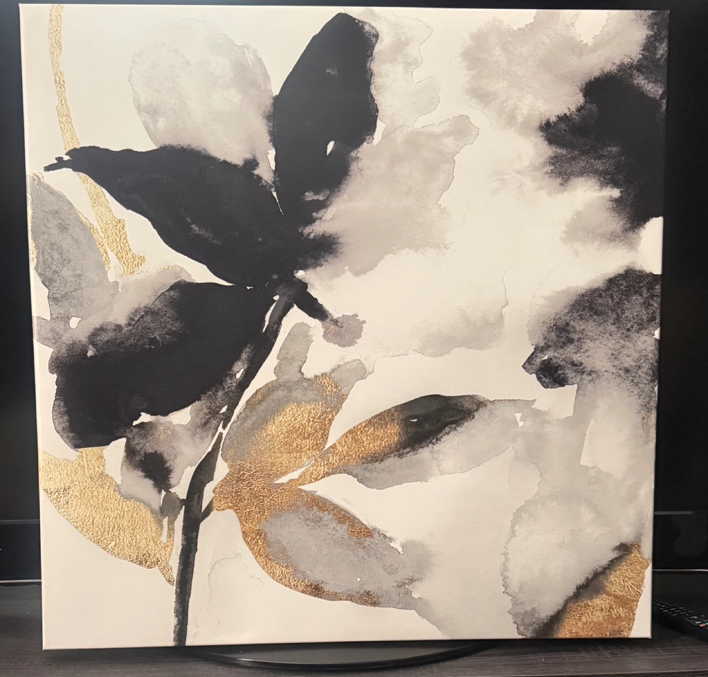 Pier 1 Abstract Floral Canvas Art 30x30