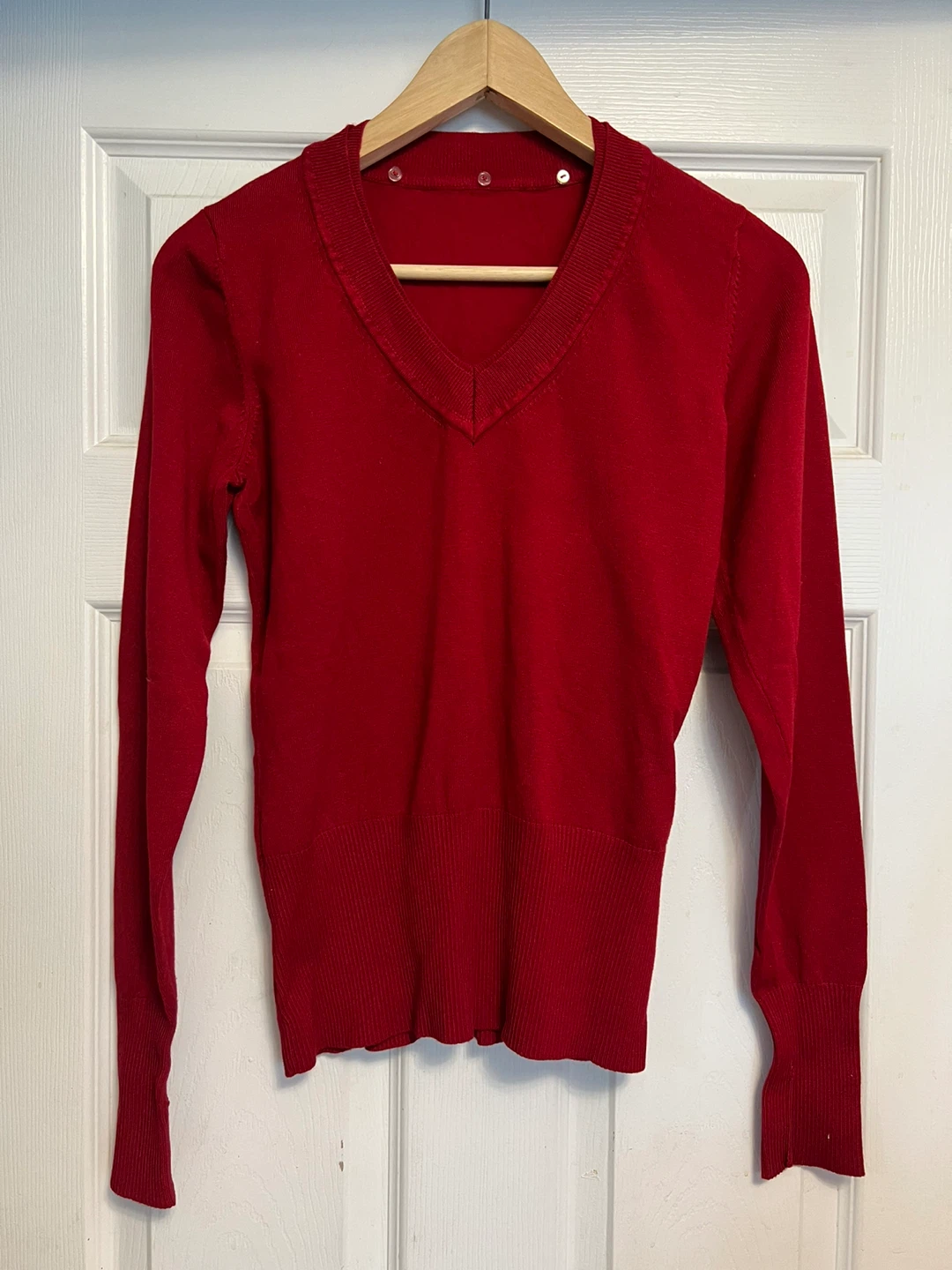 Bundle of Women's Long Sleeve Sweaters - Red, Green, Grey - photo 2