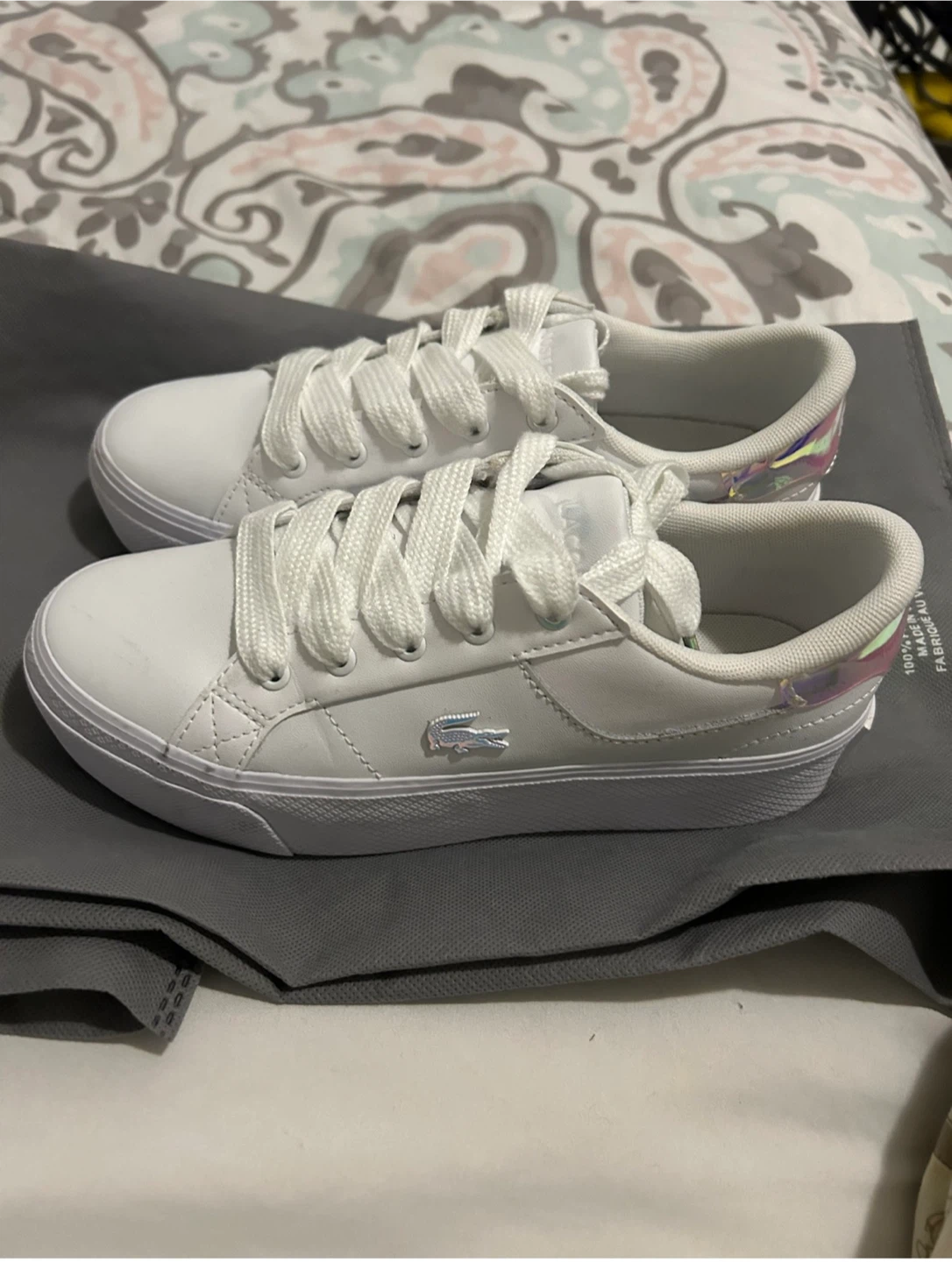 Lacoste Women's White Leather Sneakers
