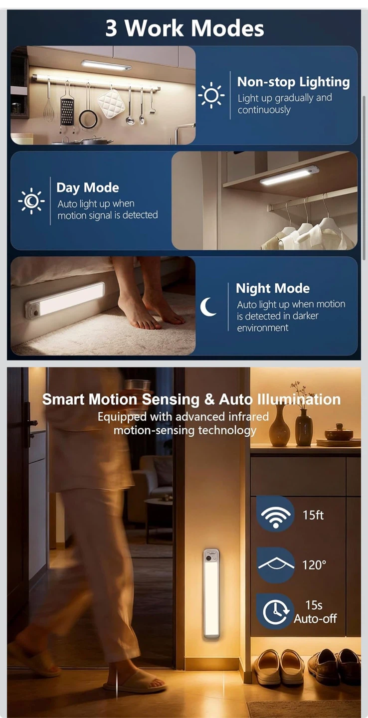 3 Color Smart Sensor Light - photo 2