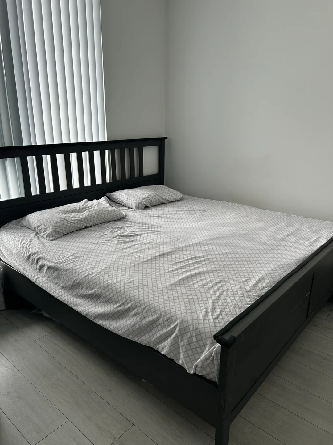 Ikea Hemnes King bed frame with Mattress